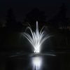 Floating Pond fountain with lights